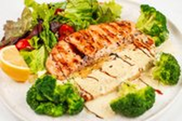 Семга на гриле