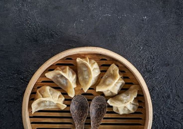 Гедза с курицей и креветкой