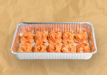 Манты с рубленной говядиной и тыквой