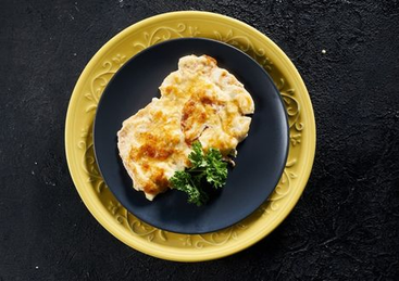 Куриная отбивная с пюре 