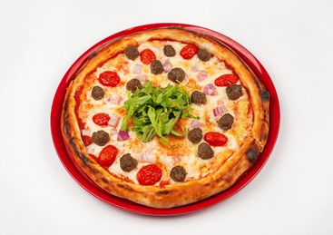 Пицца с котлетами