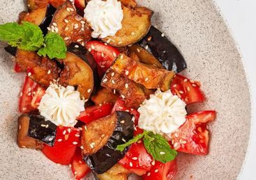 Хрустящие баклажаны с овощами свитчили