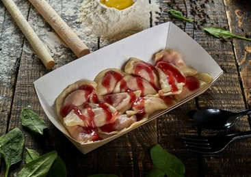 Вареники с творогом и вишней